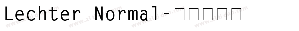 Lechter Normal字体转换